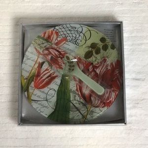 Floral Cake Plate with Server